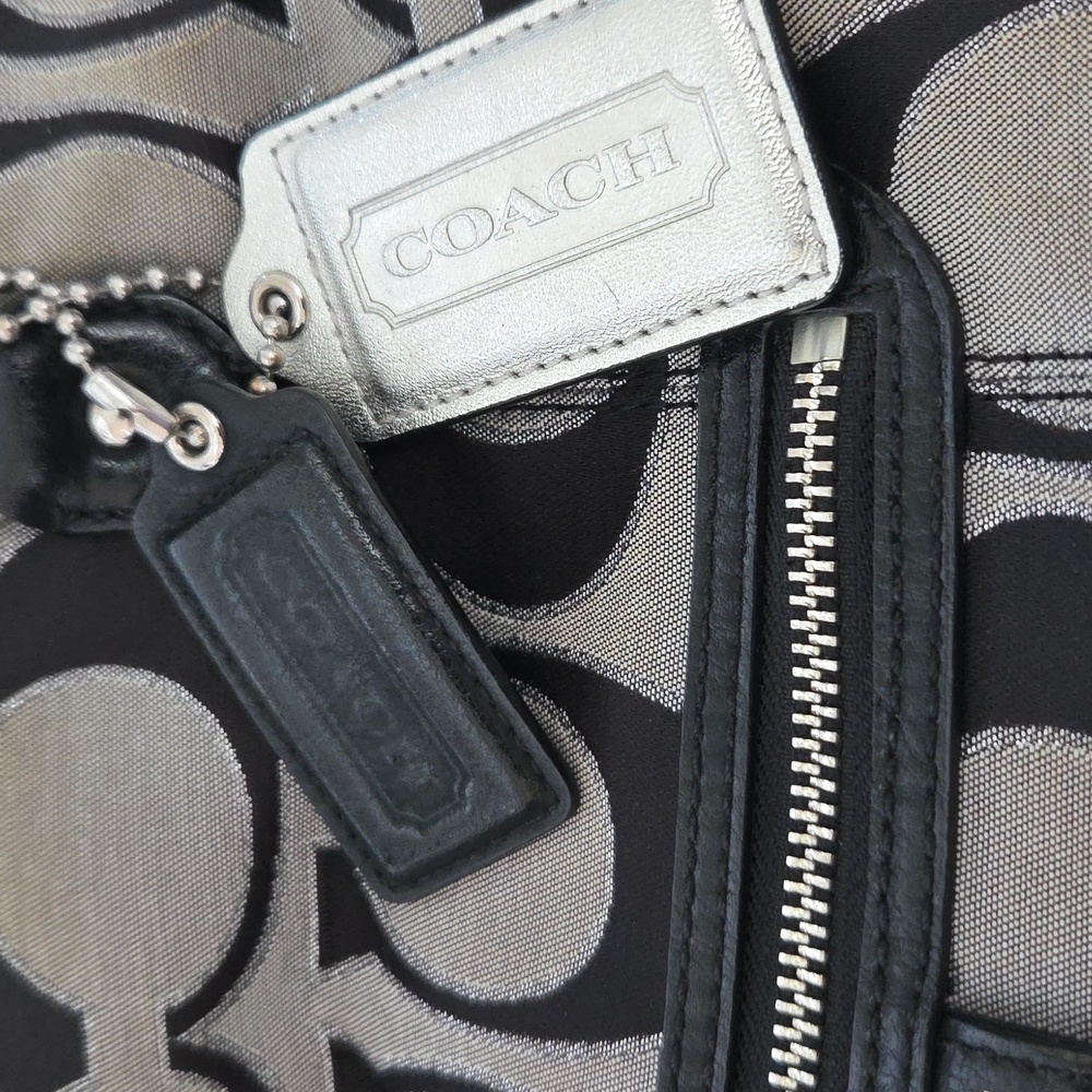 Coach Black and Gray Signature Shoulder Bag (Priced To Sell) - Picture 5 of 8